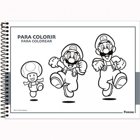 super mario desenho para colorir