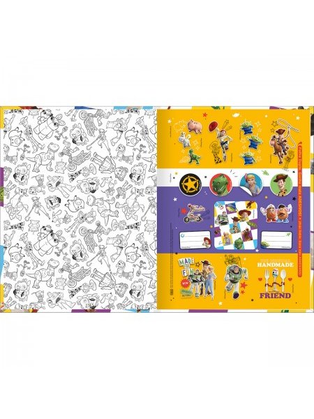 Caderno Brochura Capa Dura Universitário Toy Story 80 Folhas