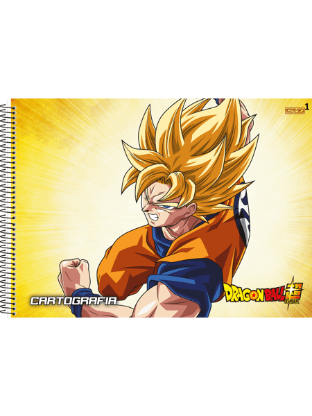 Caderno de Desenho e Cartografia 60F Dragon Ball SD