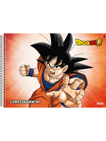 Caderno De Desenho E Cartografia Dragon Ball 60F Sd