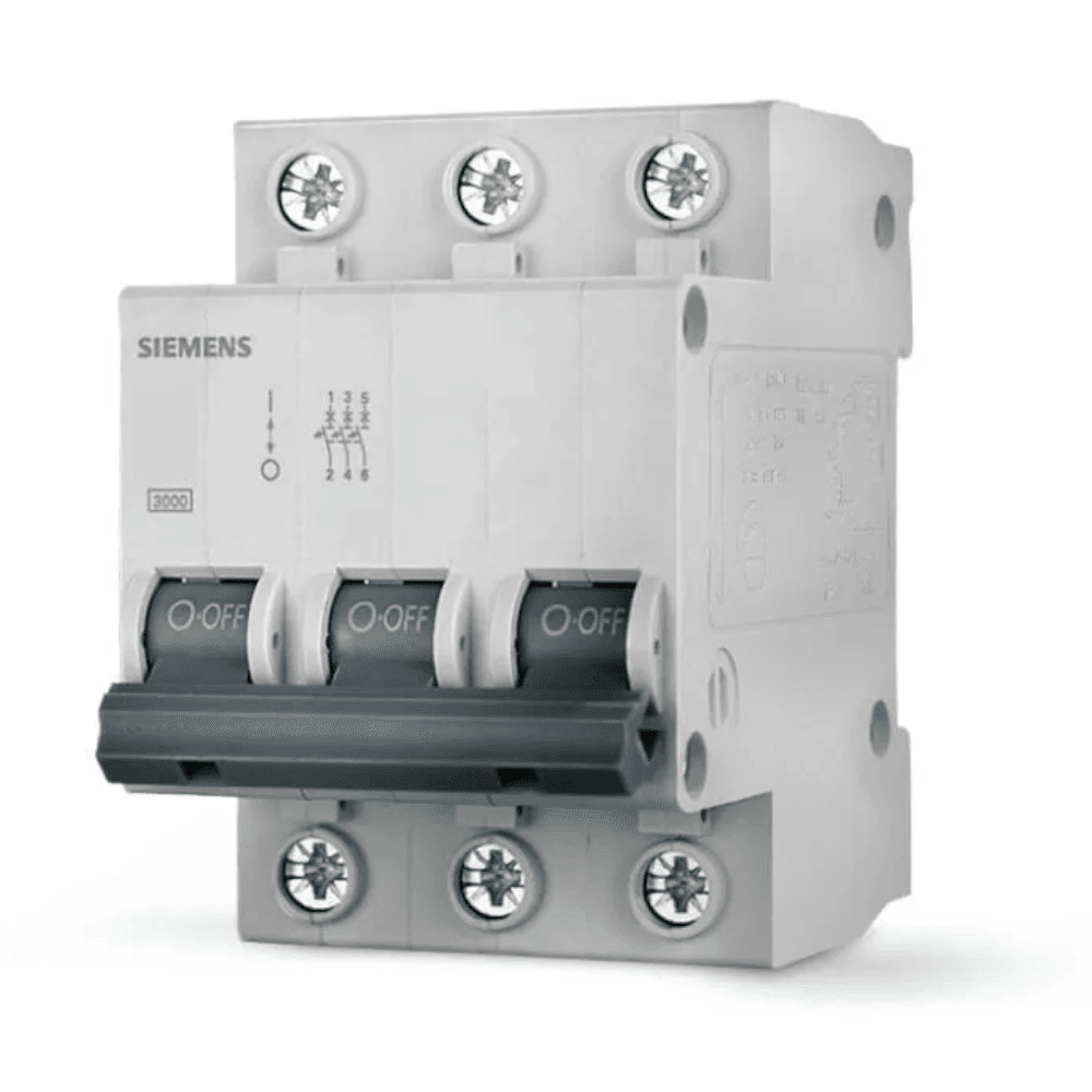 DISJUNTOR TRIPOLAR 63 A, 3 KA 380 VCA / 5 KA 220 VCA - 5SJ1363-7MB