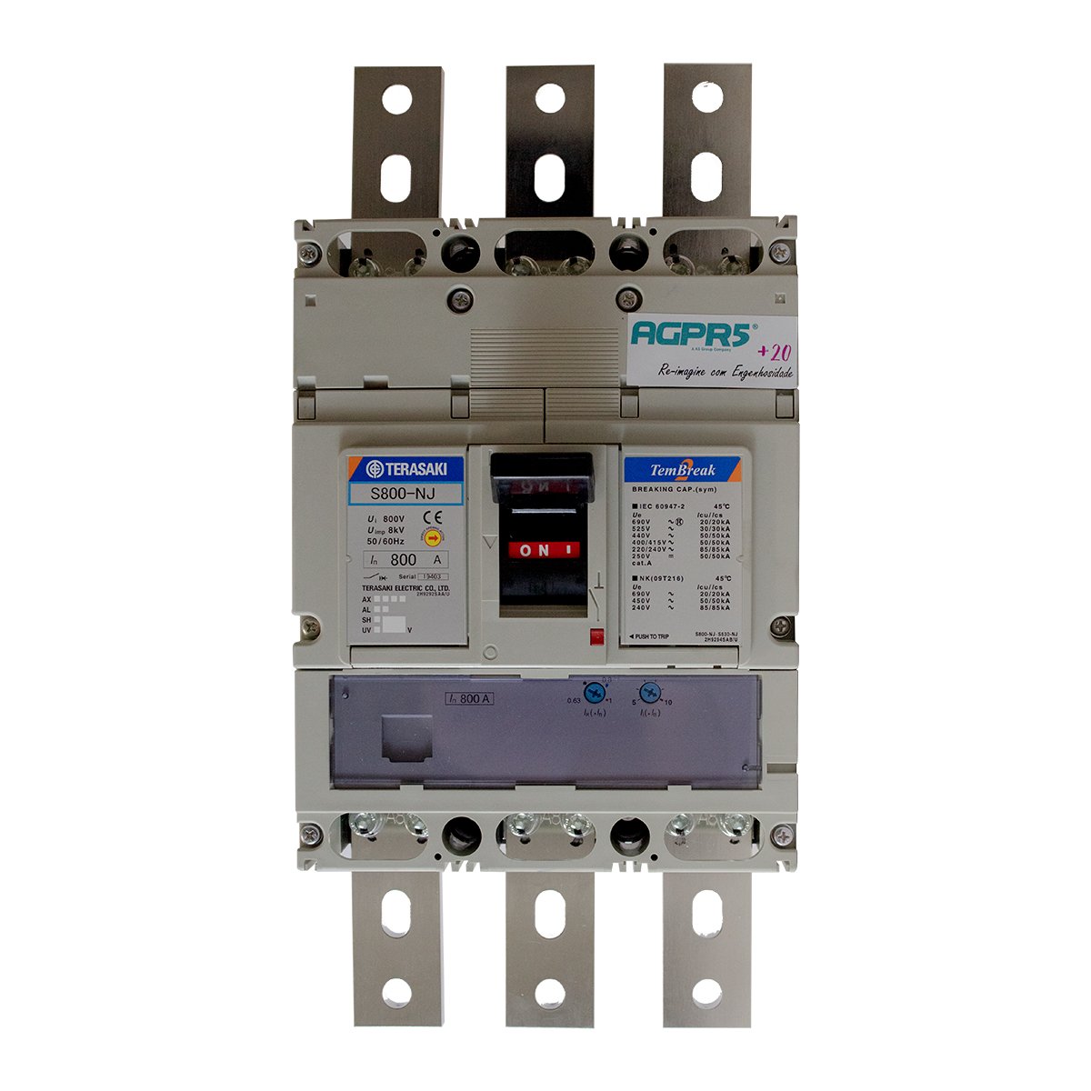 DISJUNTOR TRIP S800-NJ 3P FC 630A | Agpr5