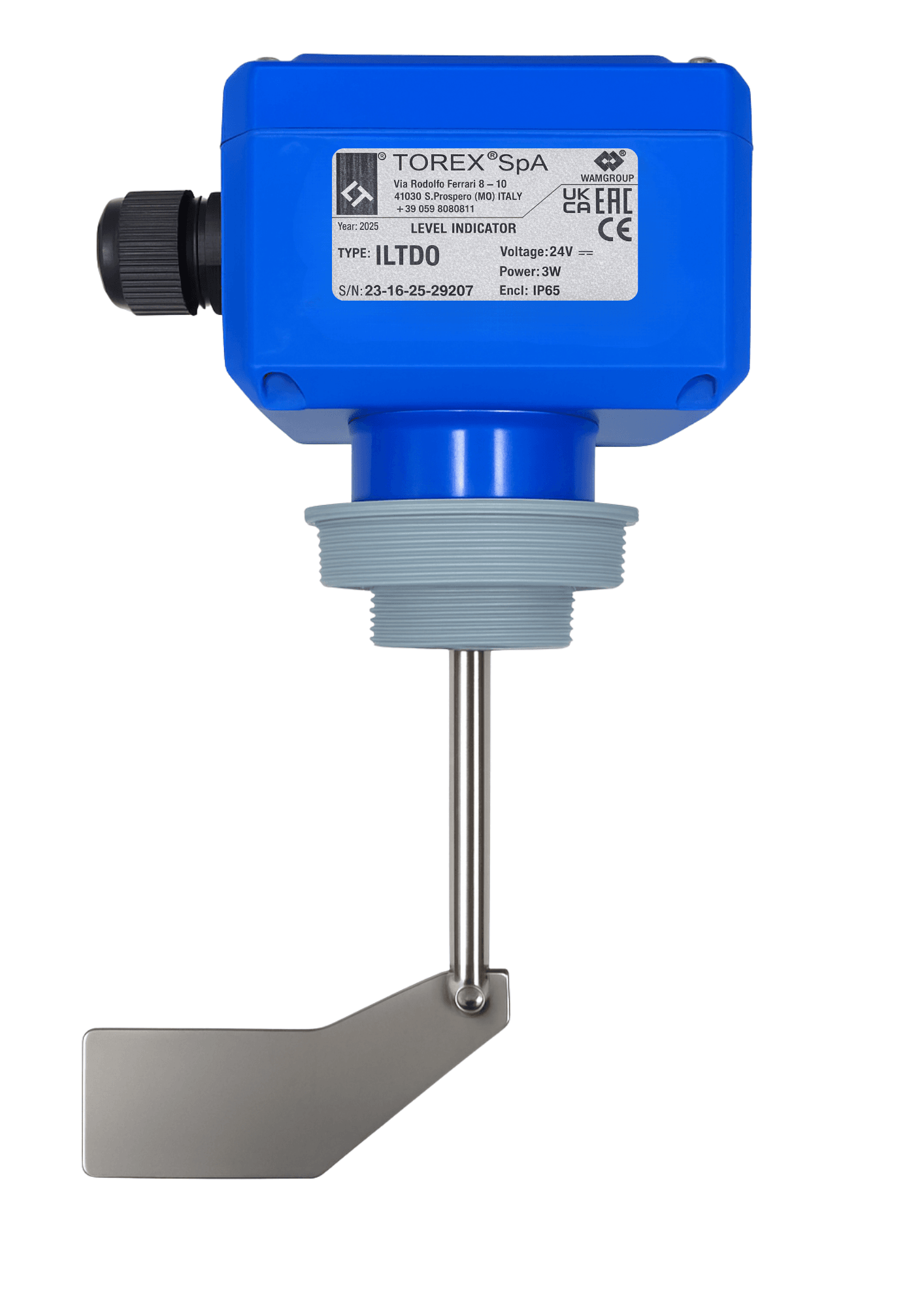 SENSOR DE NIVEL ROTATIVO 24VCC MODELO ILTD0 TOREX | Agpr5