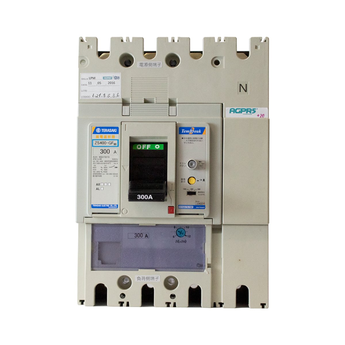DISJUNTOR DR TETRA ZS400-GF 4P FC 300A-100/500MA | Agpr5