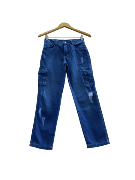 CALÇA JEANS JUVENIL FEMININA MOM FIT COLOR - FERRUGEM - 306084  Roupa  Infantil no Atacado - Canal de compra do lojista - SunPlace