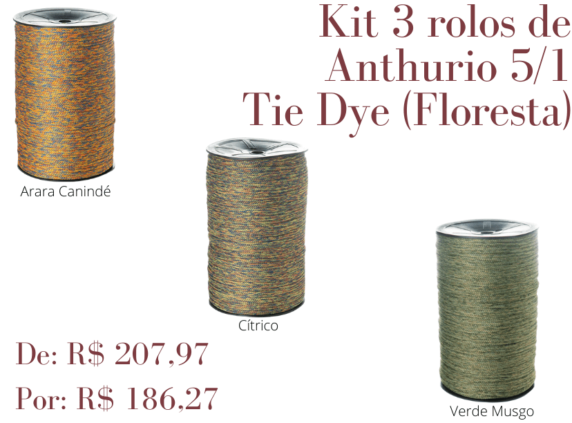Kit Anthurio 5/1 - 1KG Tie Dye (Floresta)