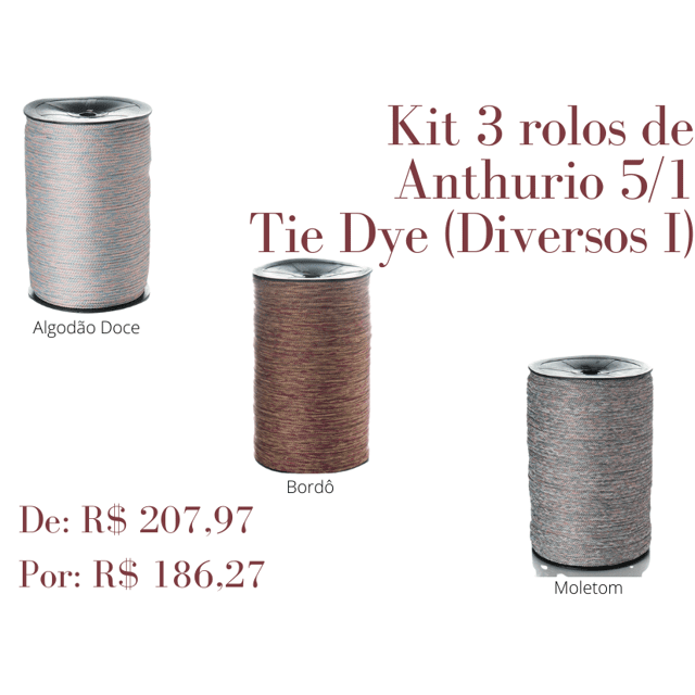 Kit Anthurio 5/1 - 1KG Tie Dye (Diversos I)