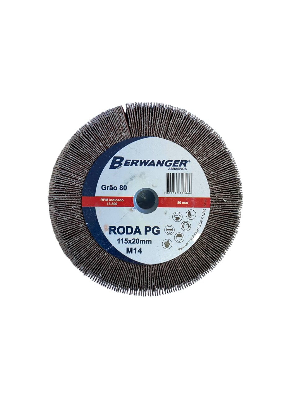 RODA PG 115 X 20 X M14 GR320- BERWANGER | ZF Comercial de Aços