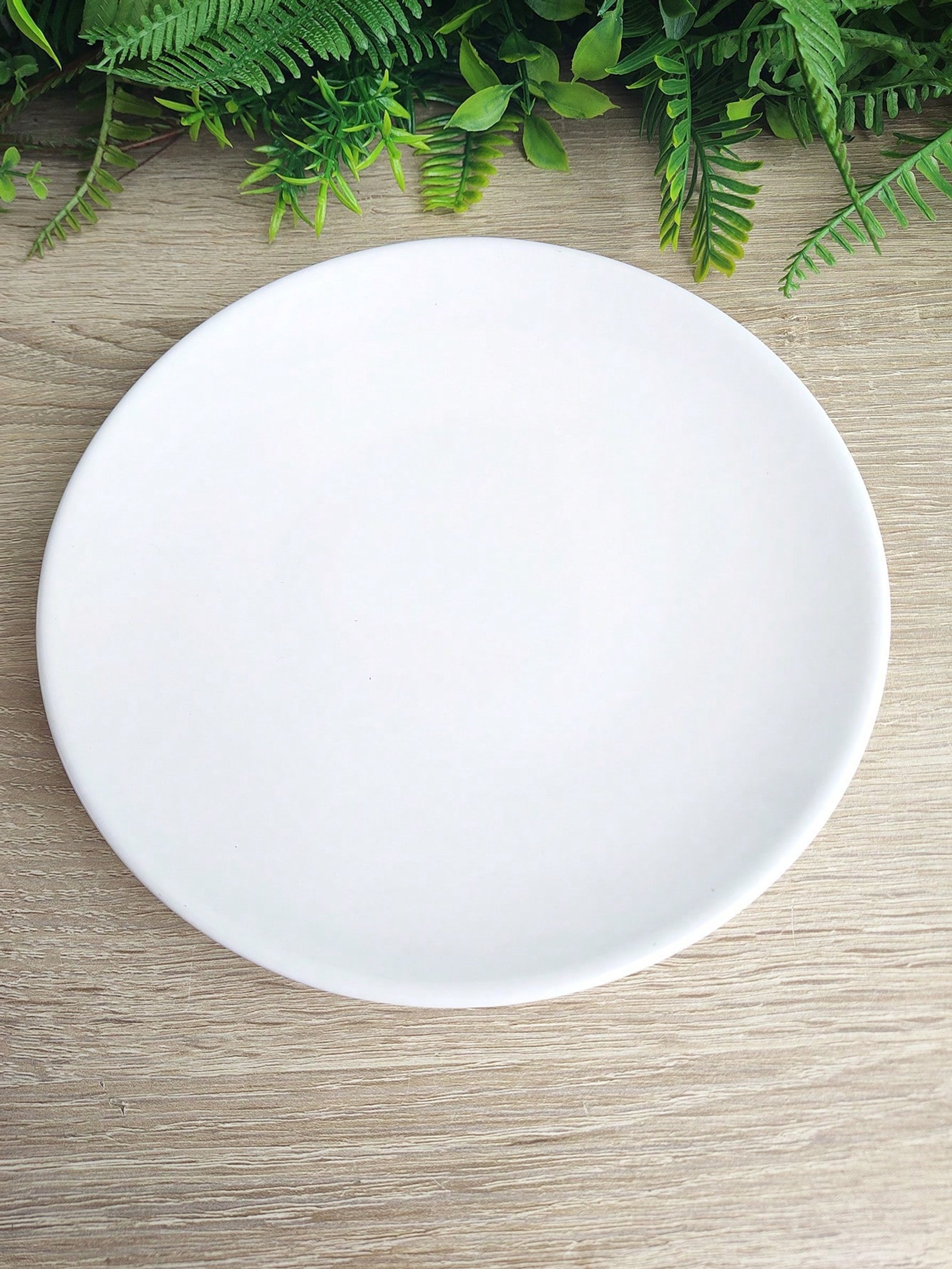 Conjunto com 2 Pratos de Sobremesa de Cerâmica Liso 20 cm | Casa