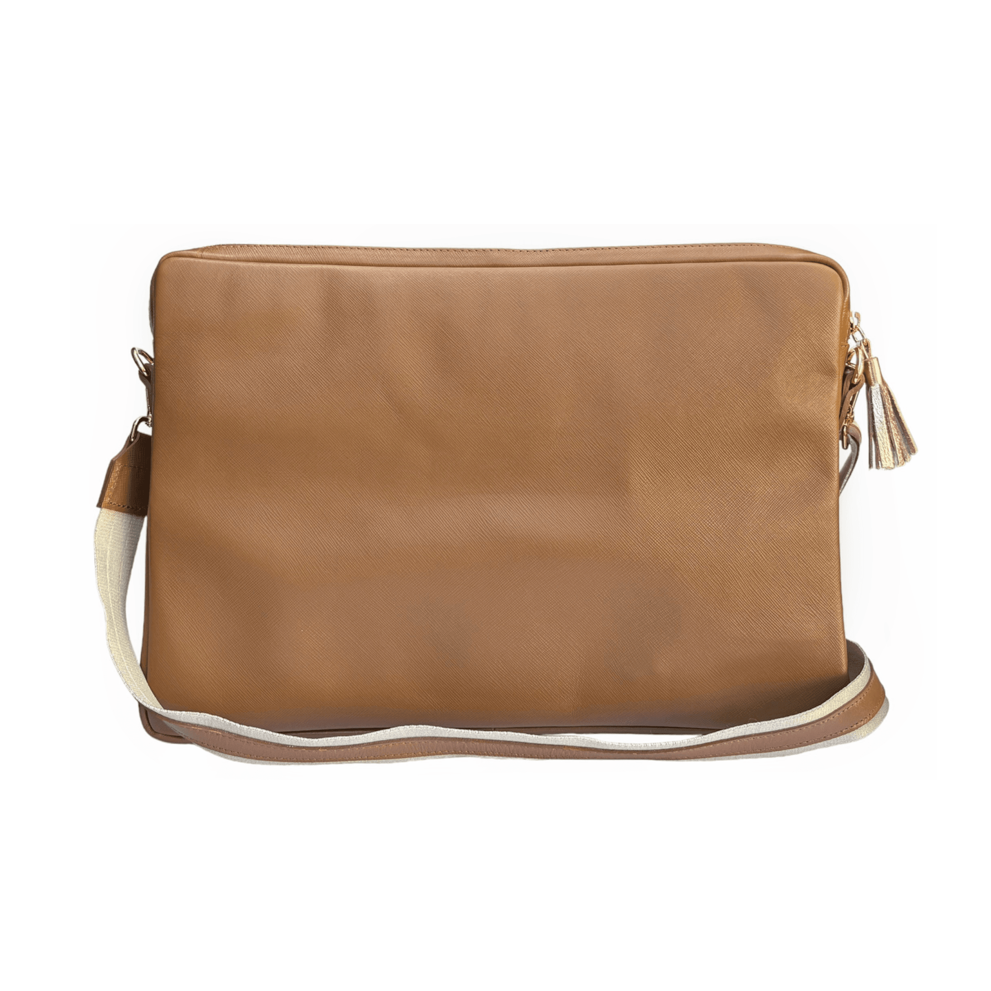 Bolsa de Notebook Liz Caramelo-Metalizado Dourado | LIMORE