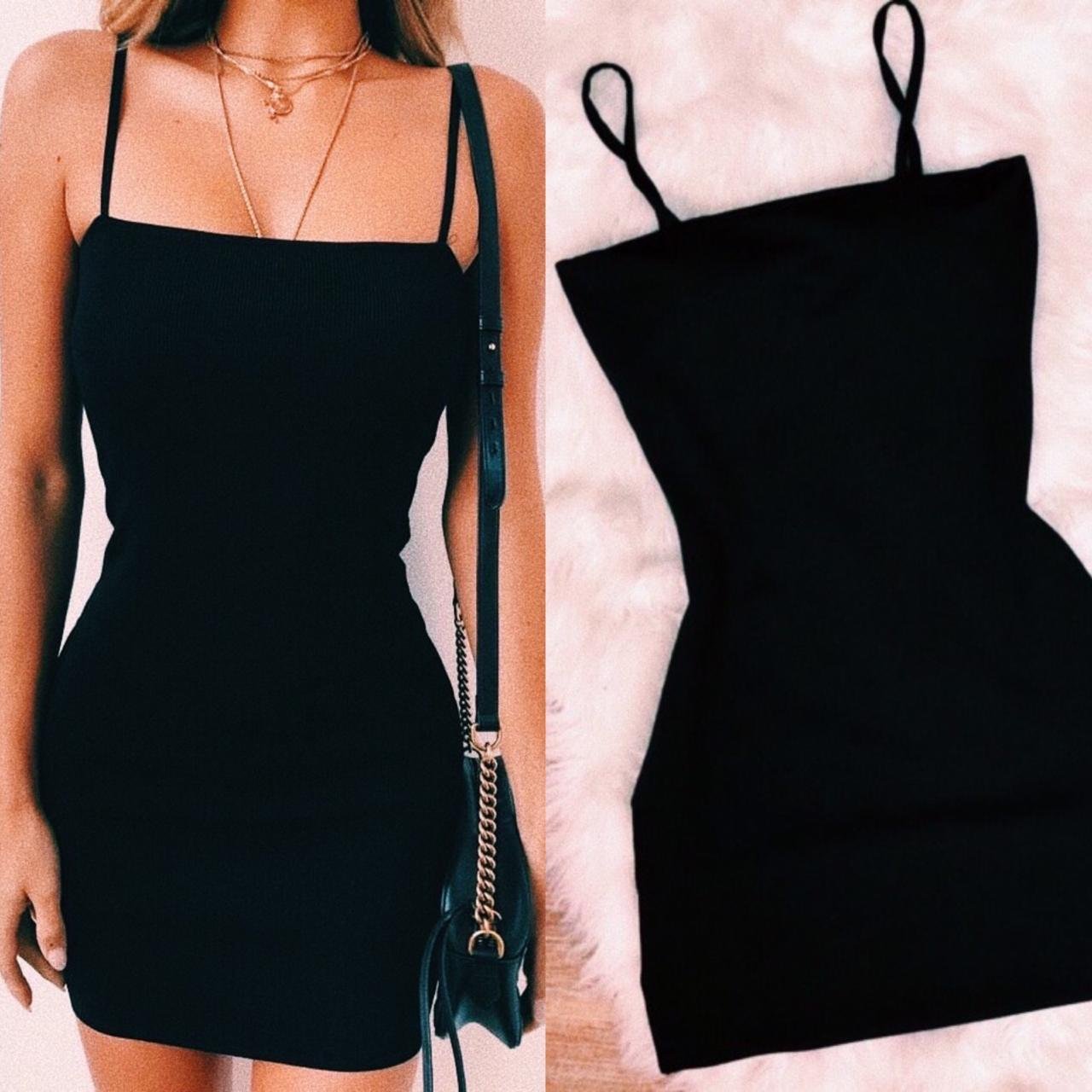 vestido tubinho preto de alcinha