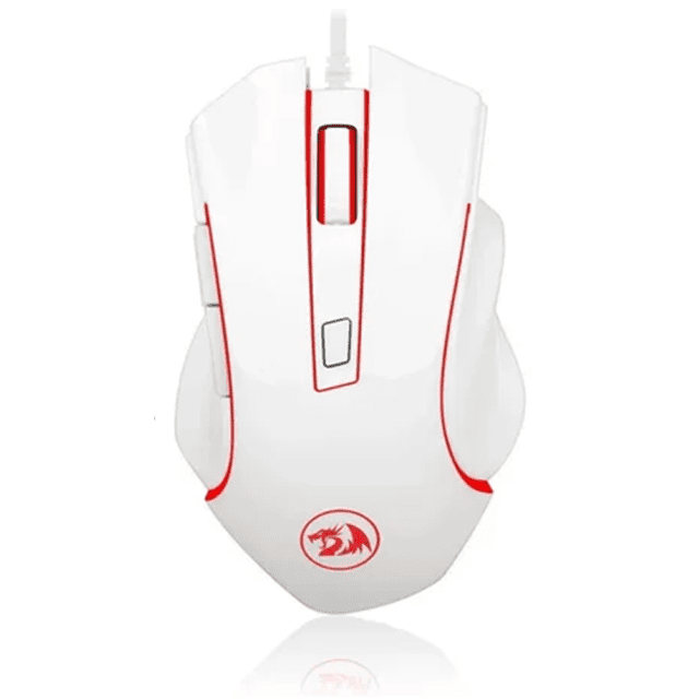 Mouse Gamer Redragon Nothosaur, 3200 DPI, 6 Botões Programáveis, White, M606W