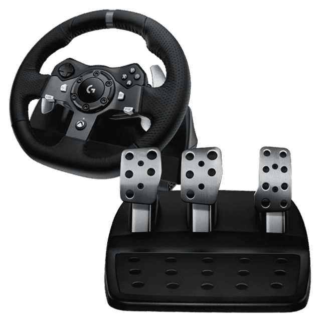 Volante Logitech G920 Driving Force p/ Xbox One/Series X/S/PC c/ Pedais