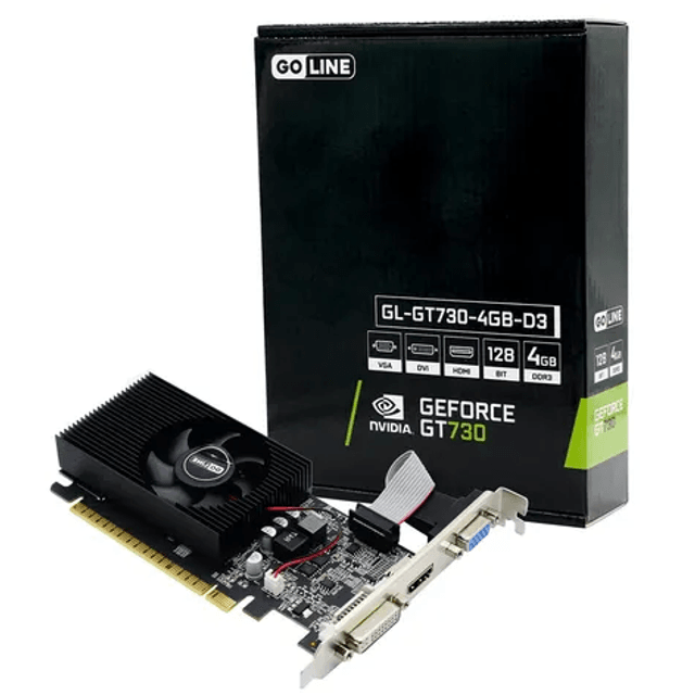 Placa De Video Goline Nvidia Gt 730 4gb 128b Ddr3 Goline | Ciagames
