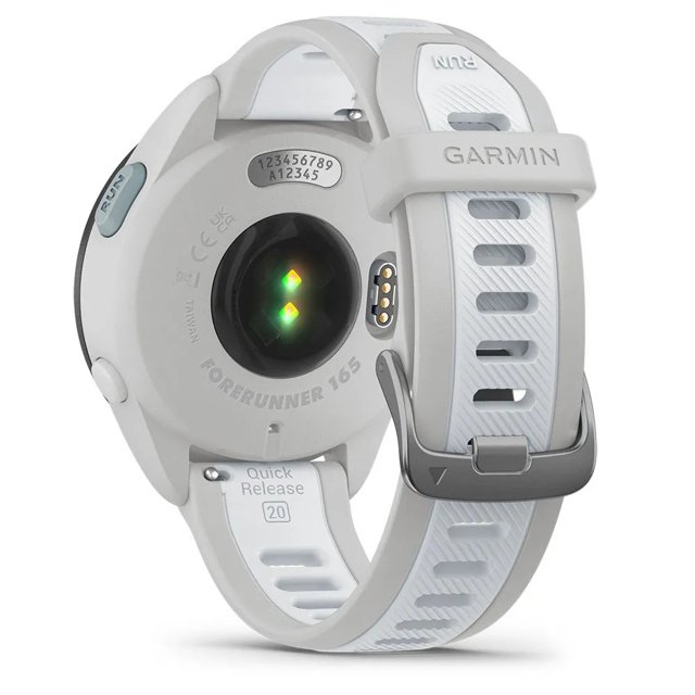 Forerunner Monitor Monitor Cardíaco de Pulso com GPS Garmin Forerunner 165 Music Branco e ...