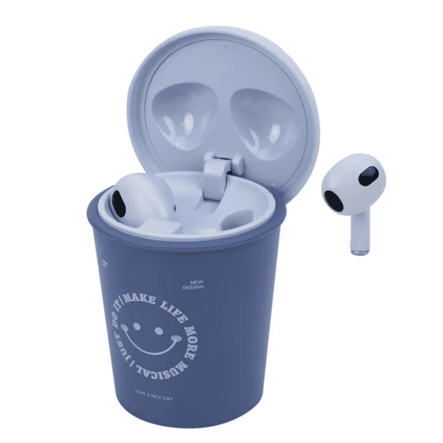 Fone de Ouvido Copo de Café  Yookie YKS052 EarBuds - Bluetooth - Azul