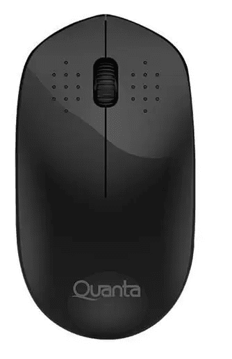 Mouse Quanta QTMSS10 - Sem Fio - 1200 Dpi - Silencioso - Preto