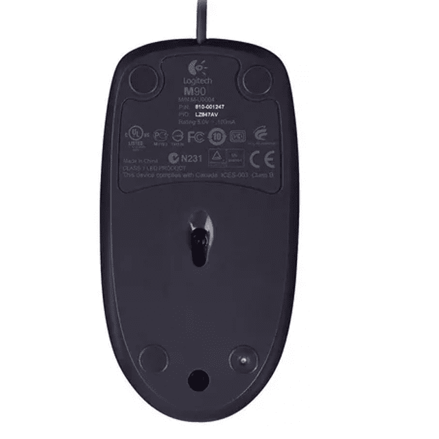 Mouse USB 1000Dpi Preto M90 Logitech
