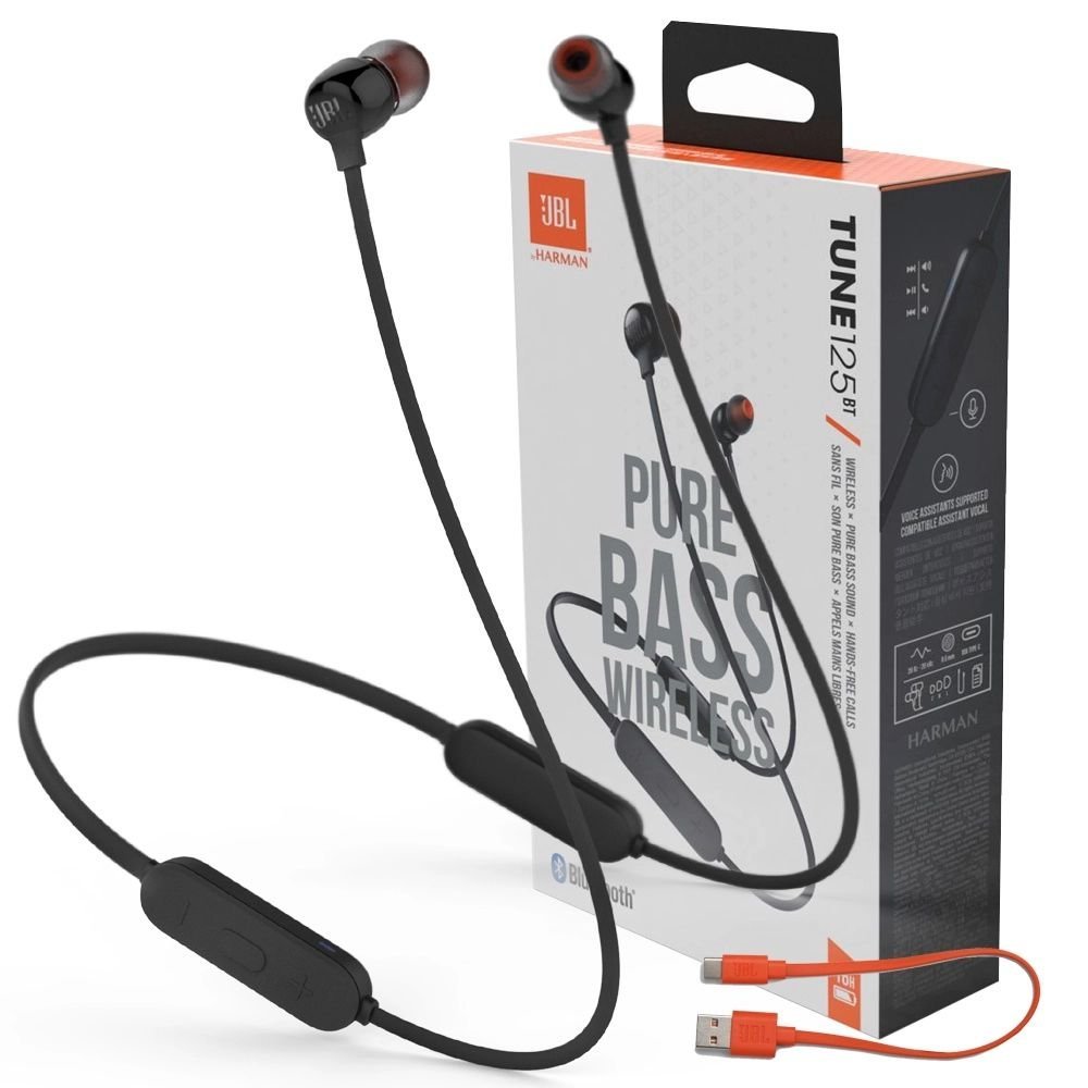 Fone de Ouvido Bluetooth JBL Tune 125BT com até 16 horas de bateria