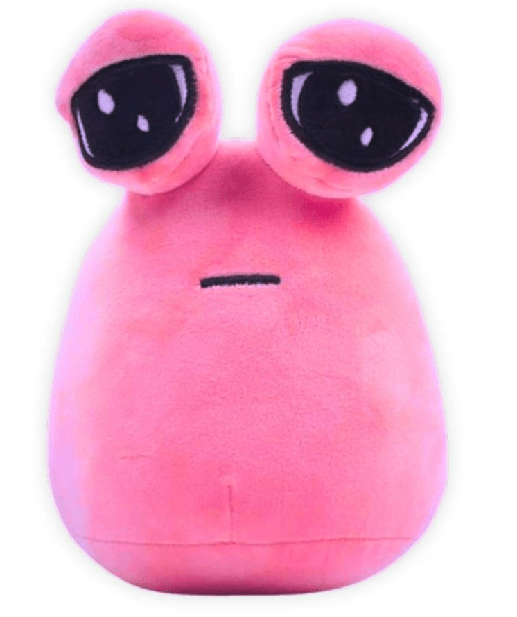 Pou Rosa Brinquedo de pelúcia Alien Pou Rosa Antialérgico 20Cm | CiaGames