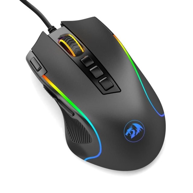 Mouse Gamer Redragon Predator, 9 Botões, RGB, 8000DPI - M612