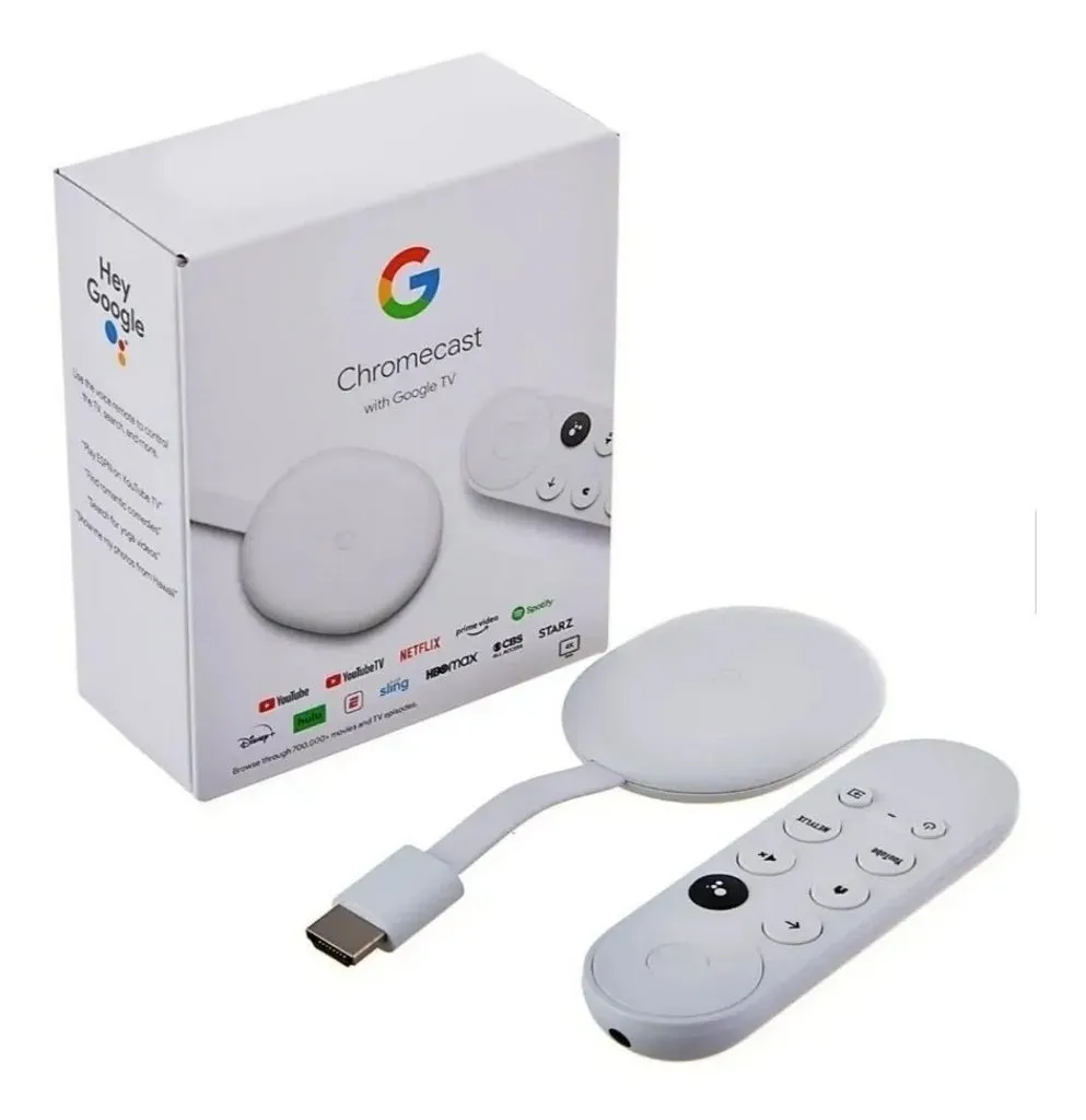 Google Chromecast com Google TV e Controle de Voz - Original