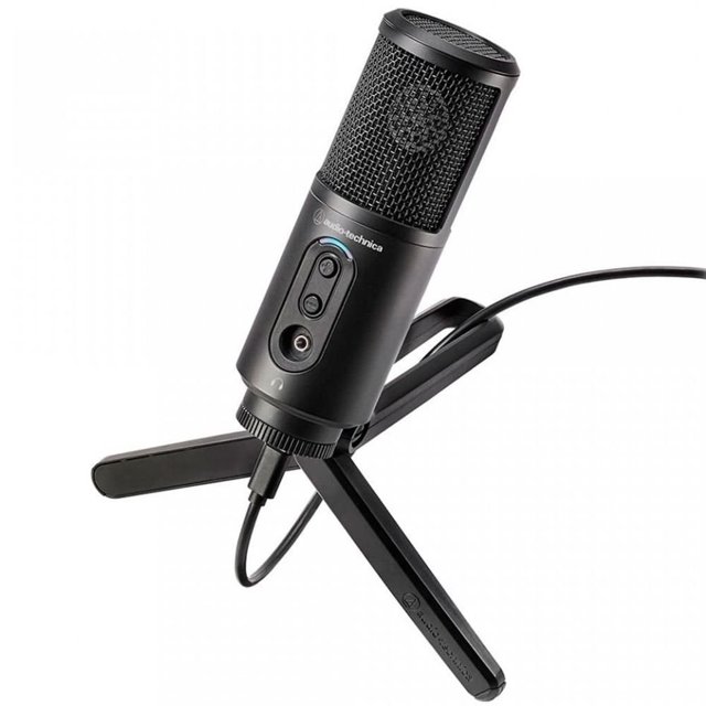Microfone Audio-Technica Cardioide Condensador, USB - ATR2500X-USB