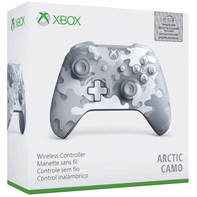 Controle Joystick s/ fio Microsoft Xbox One Arctic Camo Special Edition