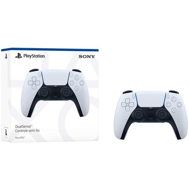 PS5 Controle Joystick Playstation 5 DualSense Sem Fio Original Branco Sony
