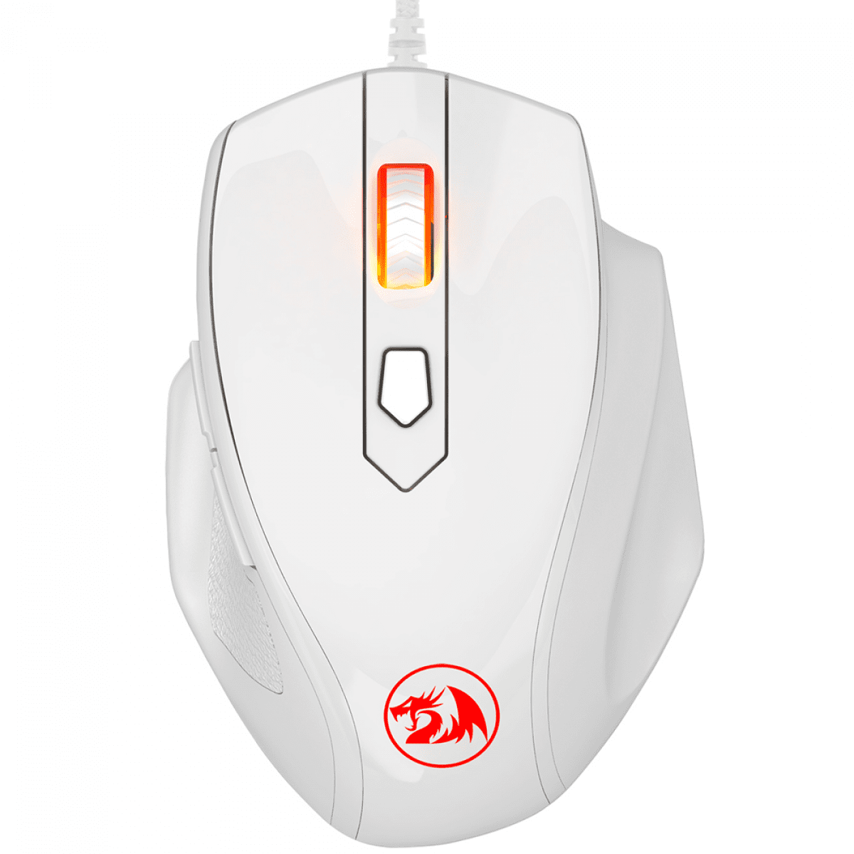 Mouse Gamer Redragon Tiger 2, 3200 DPI, 8 Botões, LED Vermelho, White, M709W