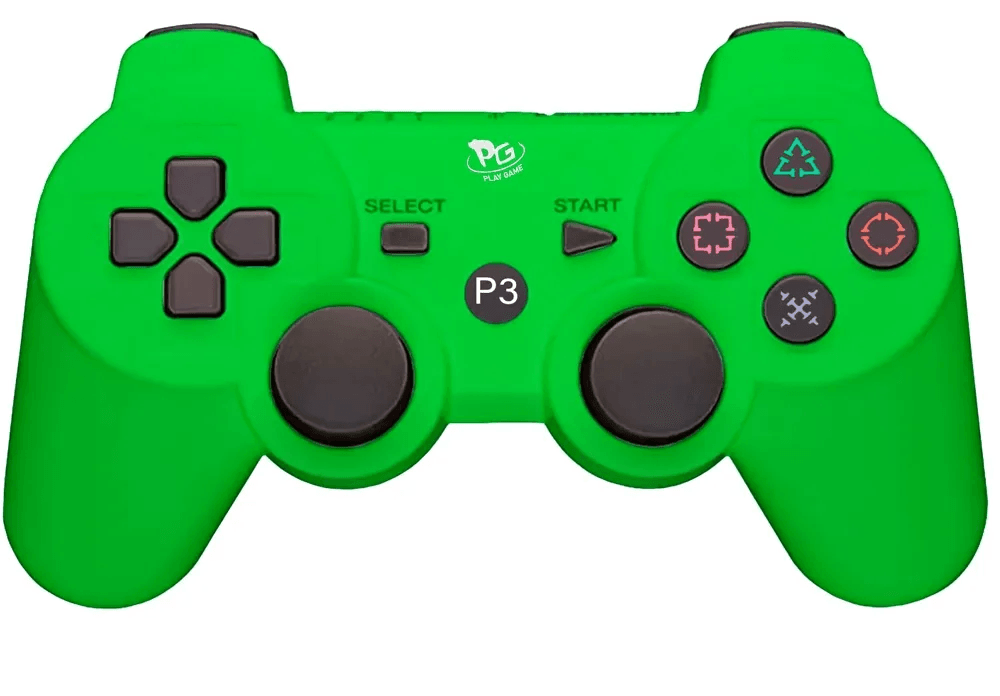 Controle Joystick Ps3 Dualshock 3 Ds3 - Paralelo Sem Fio - Verde
