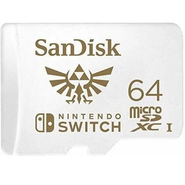 Cartão MicroSDXC SanDisk 64GB, licenciado para Nintendo Switch - SDSQXAT-064G-GNCZN