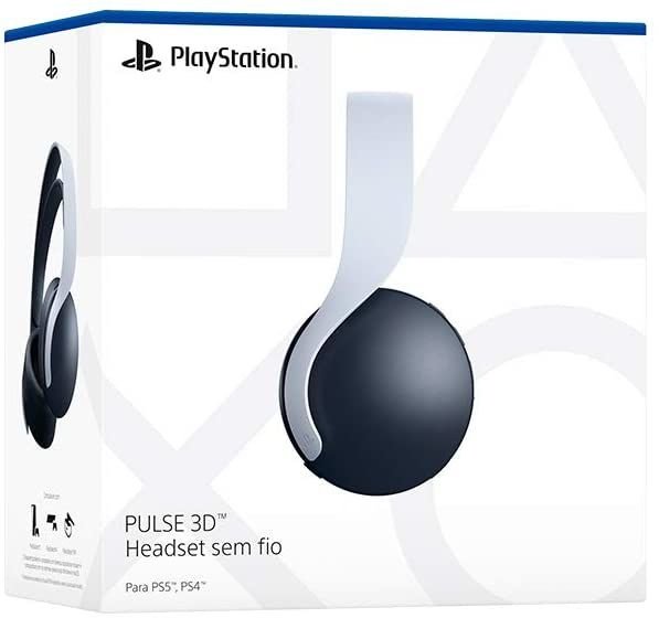 Headset Sony Playstation 5 Sem Fio Wireless - Pulse 3D - PS4 - PS5 - Sony
