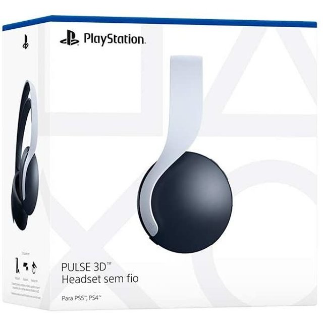 Headset Sony Playstation 5 Sem Fio Wireless - Pulse 3D - PS4 - PS5 - Sony