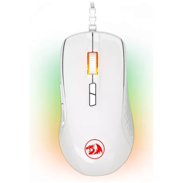 Mouse Gamer Redragon Stormrage Branco 7 Botões M718w-rgb