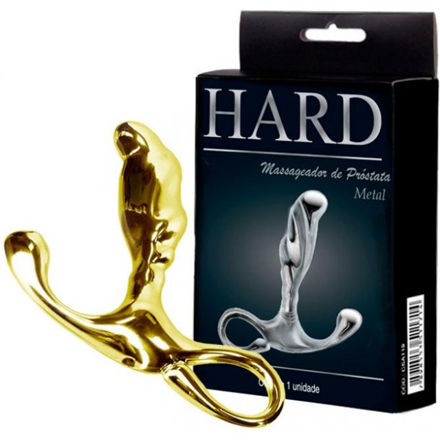 Estimulador de Próstata em Metal Dourado - Hard