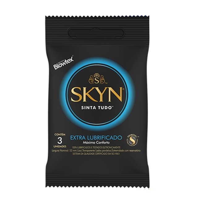 Preservativo Skyn Extra Lubrificado Máximo Conforto - Blowtex