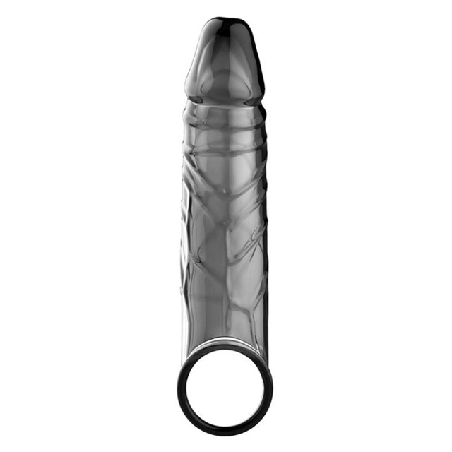 Capa Peniana Massageadora com Alça para Escroto Black Sleeve - Erotic Point