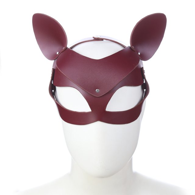 Máscara Gato Vermelha com Tiras - Coleção Fetiche Lovetoys