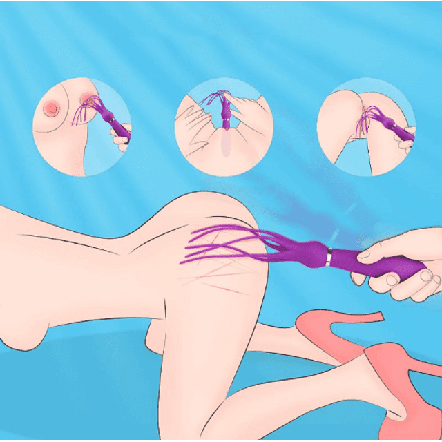 Vibrador para Ponto G com Tentáculos 9 Modos de Vibração Squid Roxo – S-Hande