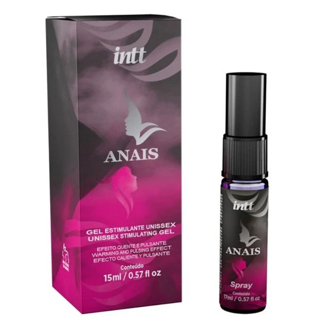 Spray Estimulante com Efeito Vibratório e Aquecimento Anais 15ml - Intt