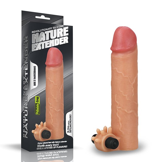 Capa Peniana Extensora Add 2 inch Revolutionary Silicone Nature Extender Bege - Lovetoy