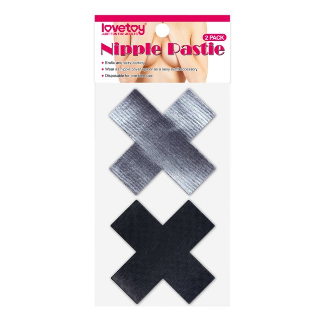 Adesivo de Seios Cruzado Cross Pattern Nipple Pasties – Lovetoy