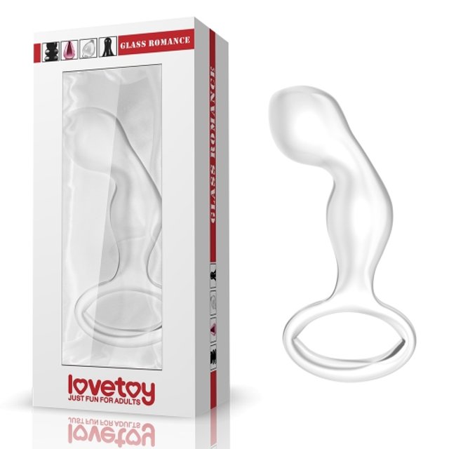 Estimulador de Próstata de Vidro 11,9cm Lovetoy Glass Romance Transparente - Lovetoy