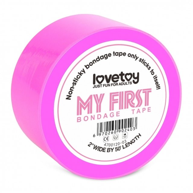 Fita para Bondage Lovetoy My First Non Sticky Bondage Tape Pink - Lovetoy