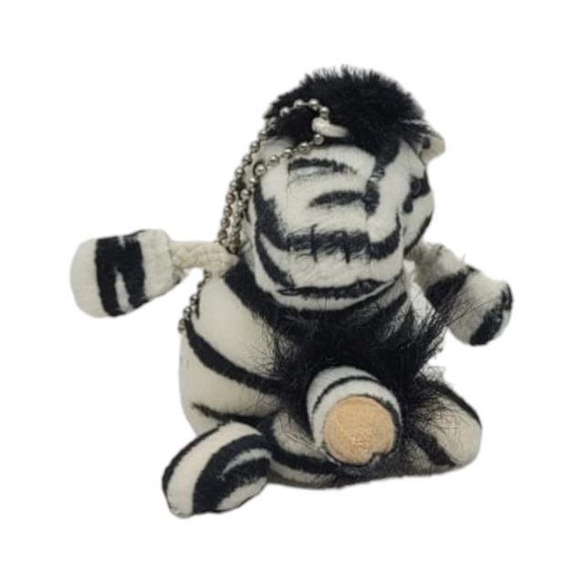 Chaveiro Bichinho de Pelúcia Cuddly Charmers Zebra - Nanma