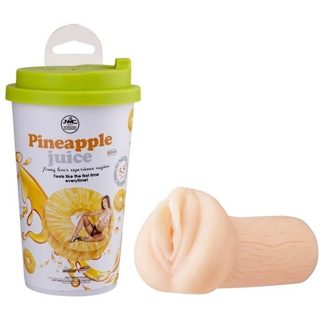 Masturbador Vagina Pineapple Juice Bege - Nanma