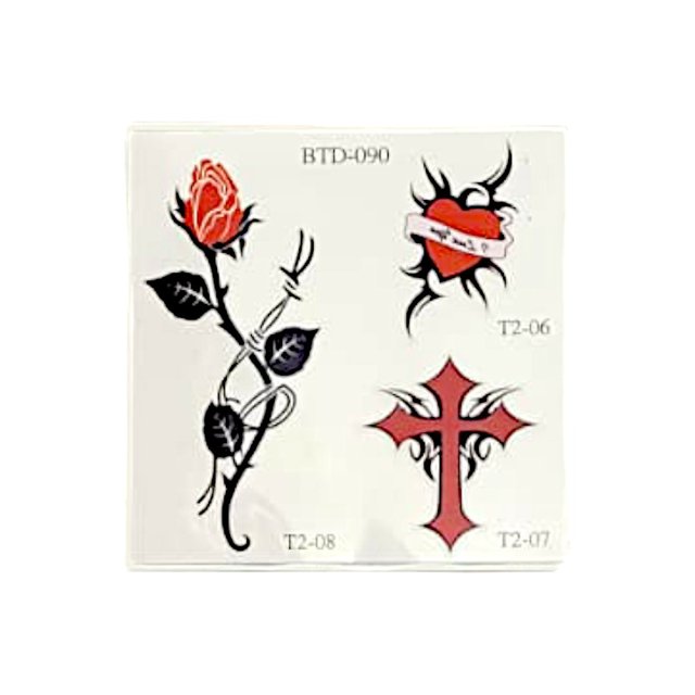 Kit de Tatuagens Temporárias com 12 Desenhos - EroticPoint