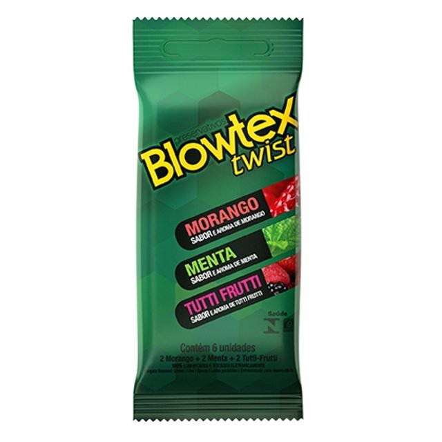 Preservativo Twist com 6 unidades - Blowtex