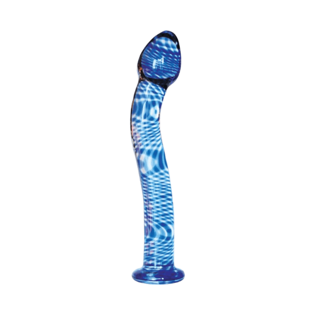 Penetrador de Vidro Sinuoso 19cm Azul Coleção Love Blue - Lovetoys